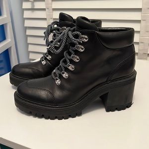 Marc Fisher lace up booties